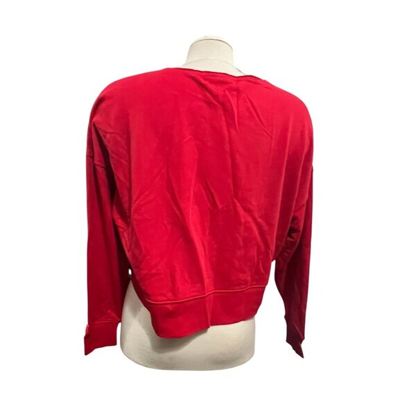 Champion Moisture Wicking Standard Fit Long Sleeve Cropped Oversized Sweatshirt - Picture 8 of 9